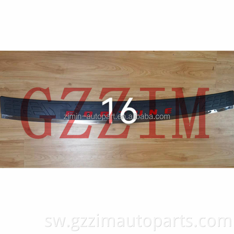 ABS Plastiki nyuma bumper sahani nyuma bumper linda sahani kwa fort*ner 2012-2016 2021